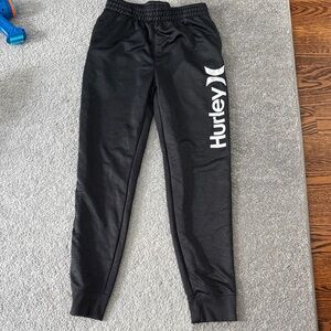 Hurley Kids Black Joggers with Logo
